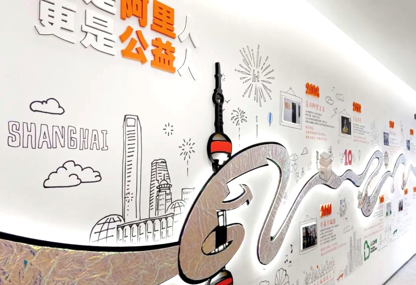 阿里巴巴企业文化墙实拍 5 · 燃点跳动