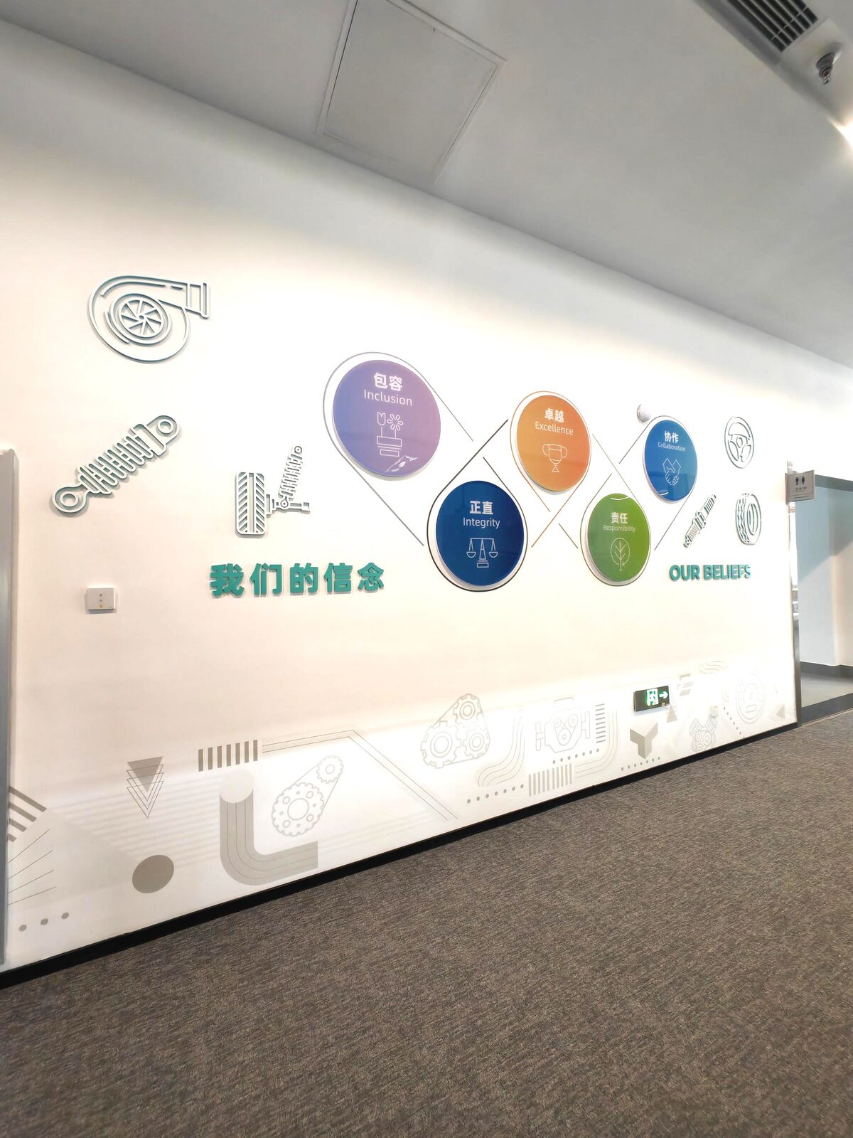 博格华纳企业文化墙实拍 2 · 燃点跳动